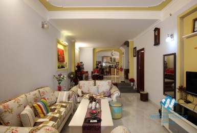 Open floor plan house in Ba Dinh for rent